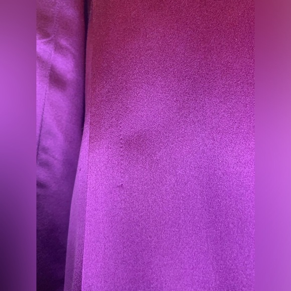 Akris Silk Amethyst Birdie Tuxedo Jacket/Blazer SZ US 12! - Picture 11 of 14